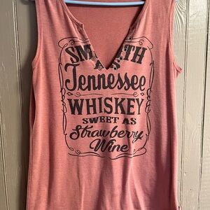 Smooth Tennessee Whiskey Women's Pink Tank Top